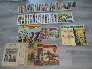 Lote de revistas y tebeos antiguos (Hobby/Ibérica)