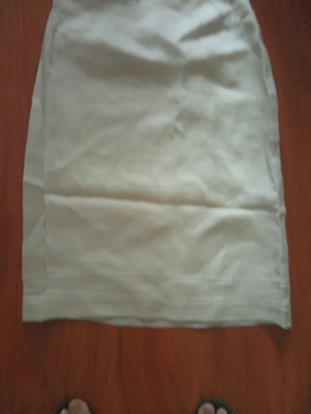 Falda beige mujer talla única