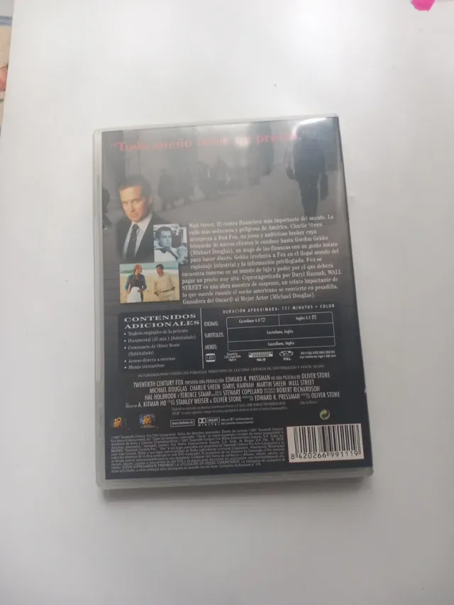 DVD Wall Street Edición Especial