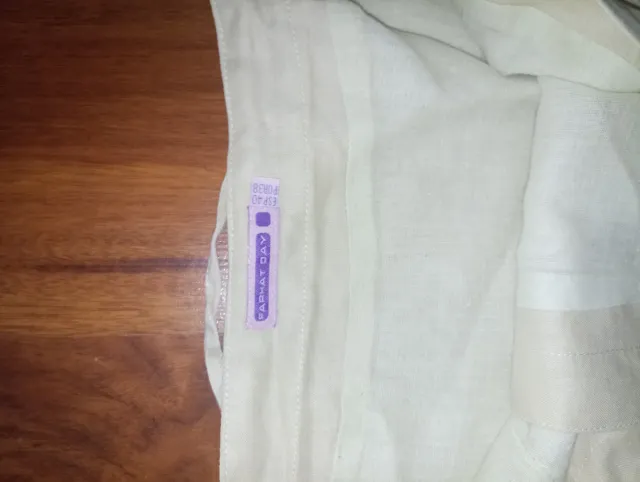 Falda beige mujer