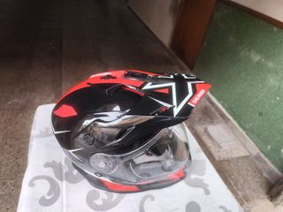 Casco Derbi Super Motard Negro/Rojo
