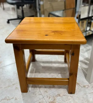 Mesa auxiliar madera maciza 40x50cm