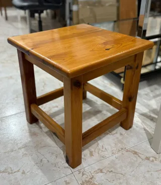 Mesa auxiliar madera maciza 40x50cm