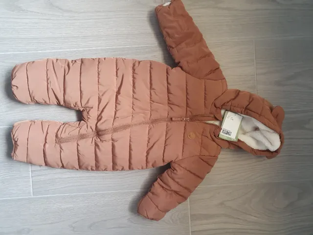 Buzo invierno acolchado marrón