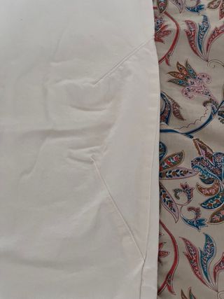 TALLA 44 Pantalón Vaquero Zara Blanco 
