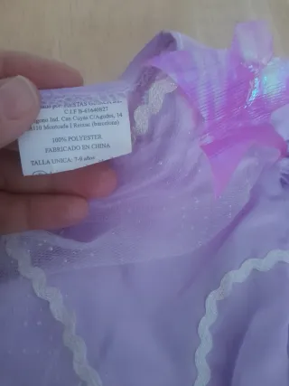 Disfraz Hada Lila Niña 7- 9 años