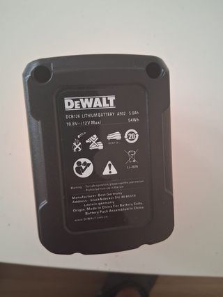 2 Baterías DeWalt 12V DCB126 5.0Ah