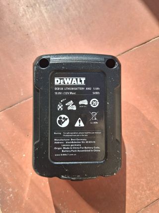2 Baterías DeWalt 12V DCB126 5.0Ah