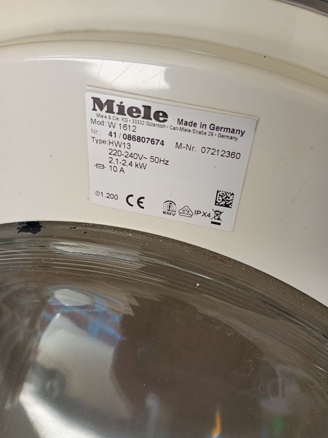 Despiece Lavadora Miele W 1612 y W 1712 W 1714