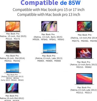 Cargador Macbook Pro Retina  NUEVO                