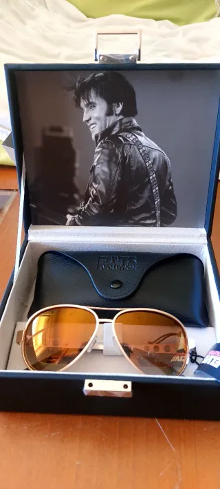 Gafas de Sol Elvis Evolution Doradas 