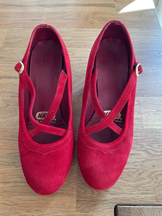 Zapatos Flamenco Mayo Talla 38 Rojos