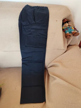 Pantalón de trabajo azul marino, unisex.