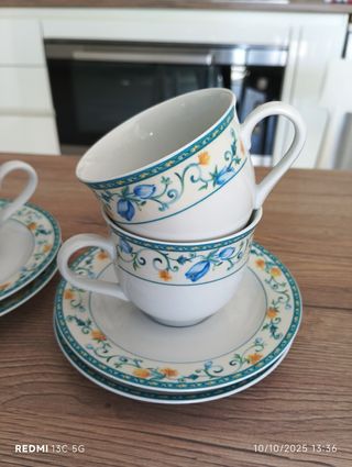 Servizio Tè Bianco, Blu e Verde