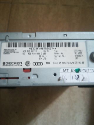 DVD Navegador Audi A8 D3