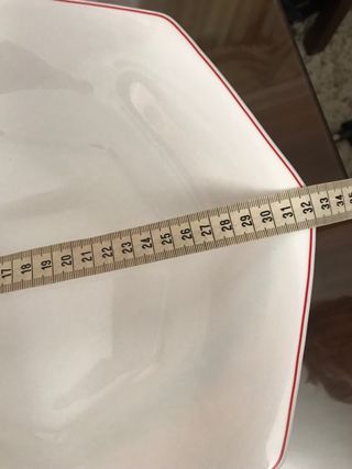 Fuente Arcopal Octogonal Roja y Blanca