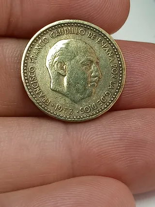 1 Peseta 1953*60 Rara Moneda Española
