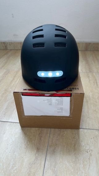Casco Negro con LED Youin Talla L