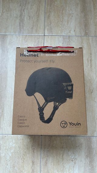 Casco Negro con LED Youin Talla L