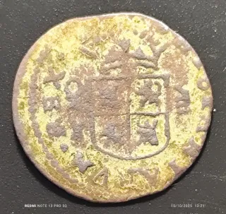 Moneda de España Felipe IV 8 maravillas 1661