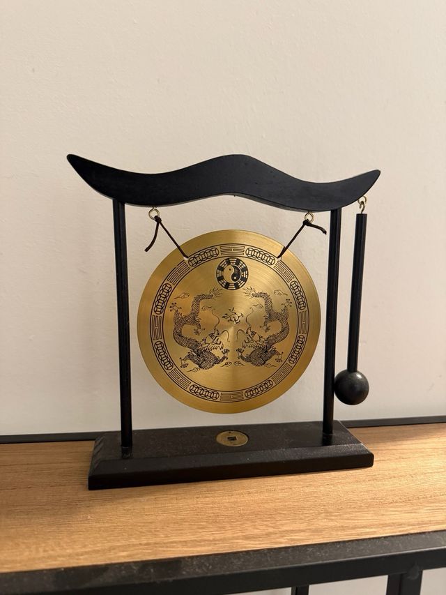 Piccolo Gong Decorativo Draghi Yin Yang.