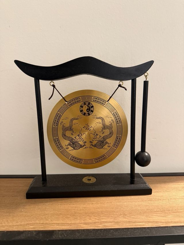 Piccolo Gong Decorativo Draghi Yin Yang.