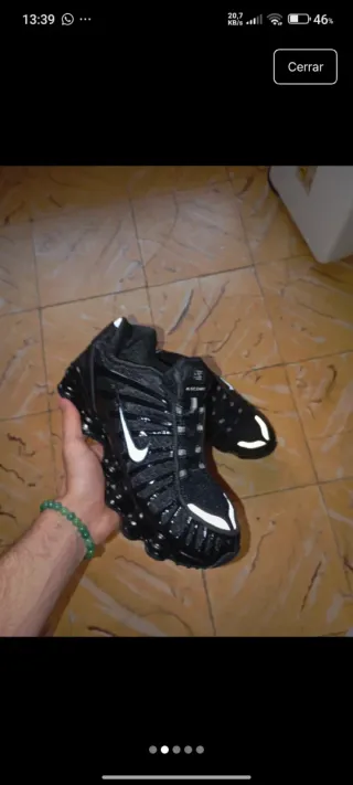 Nike Shox TL Negras y baby blue