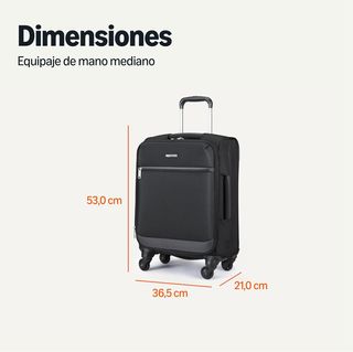 Amazon Basics Maleta de Cabina Blanda 53cm 