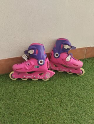 Patines en línea Oxelo niña rosa talla 32-34