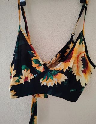 Conjunto falda y top estampado girasoles