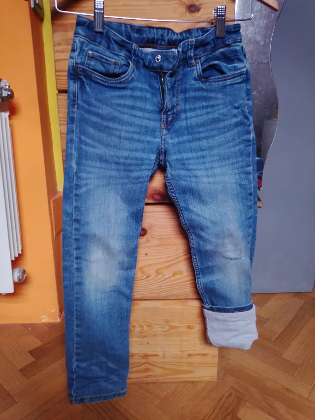 Pantalón vaquero forrado Talla 140