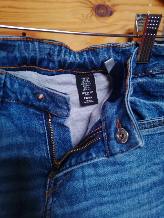 Pantalón vaquero forrado Talla 140