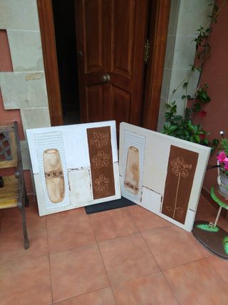 Láminas decorativas madera beige y marrón