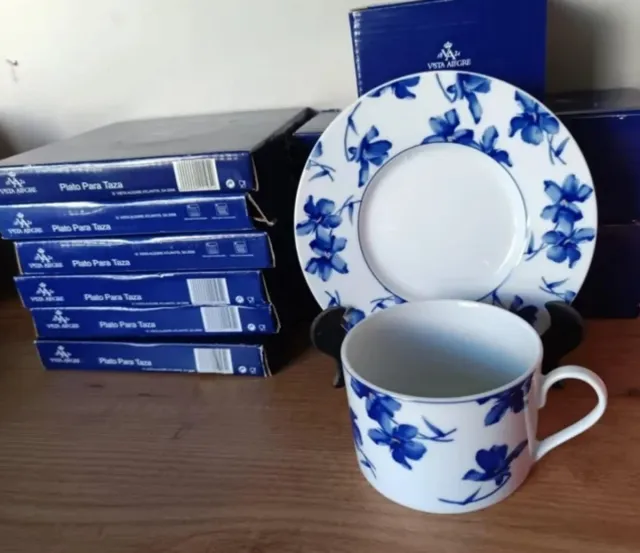 Chávenas Vista Alegre Flor Azul