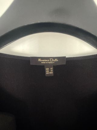 Vestido Negro Massimo Dutti Talla XS