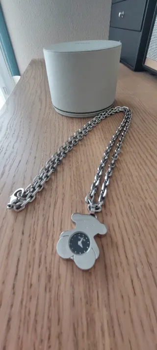 Reloj Tous Plata Cadena Larga. En funcionamiento. 