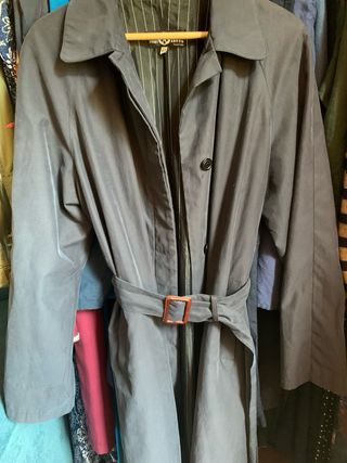 Gabardina T42 Mujer Gris Oscuro