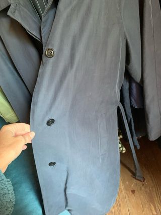 Gabardina T42 Mujer Gris Oscuro