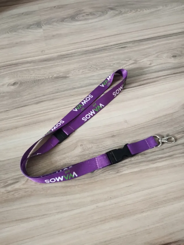 Lanyard Morado WAMOS AIR