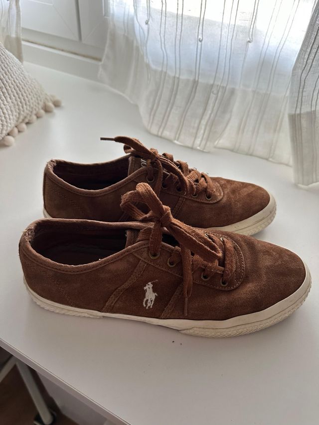 Zapatillas Polo Ralph Lauren Hombre Marrones