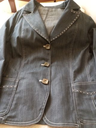 Chaqueta Vaquera Mujer Tejido Fino
