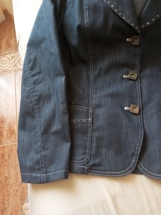 Chaqueta Vaquera Mujer Tejido Fino