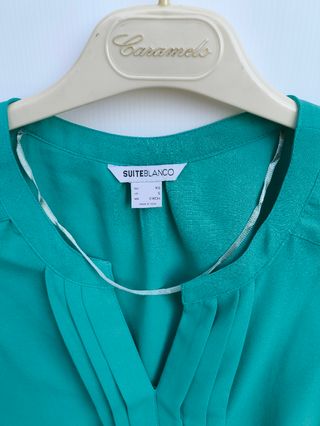 Blusa verde aguamarina