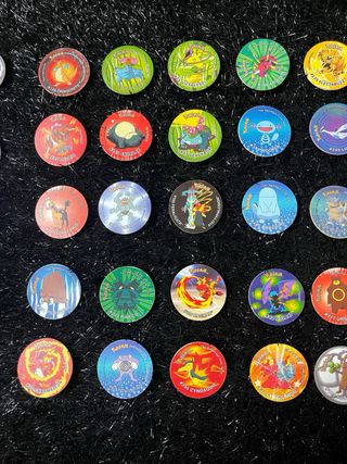 Lote Tazos Pokémon clásicos (2000–2001) 