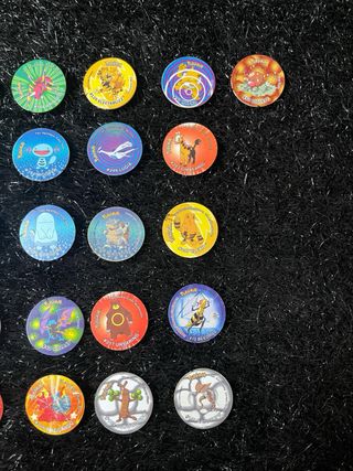 Lote Tazos Pokémon clásicos (2000–2001) 