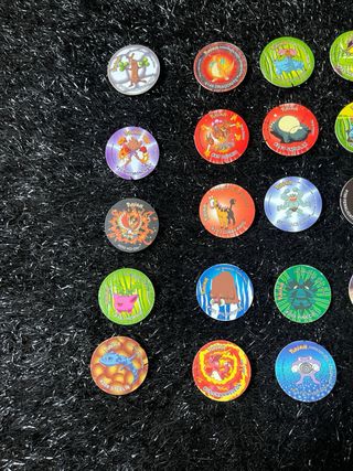 Lote Tazos Pokémon clásicos (2000–2001) 
