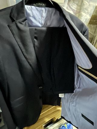 Traje Zara azul Talla L