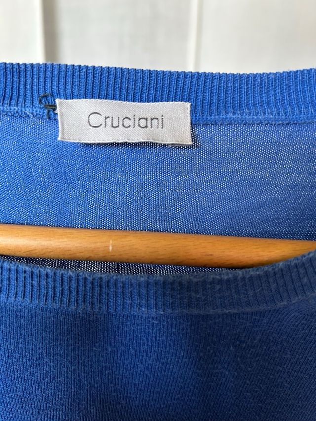 Pullover in cotone, azzurro Cruciani