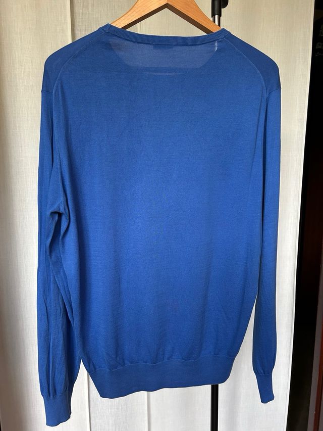 Pullover in cotone, azzurro Cruciani