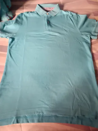 Polo Tommy Hilfiger Talla S Azul Turquesa